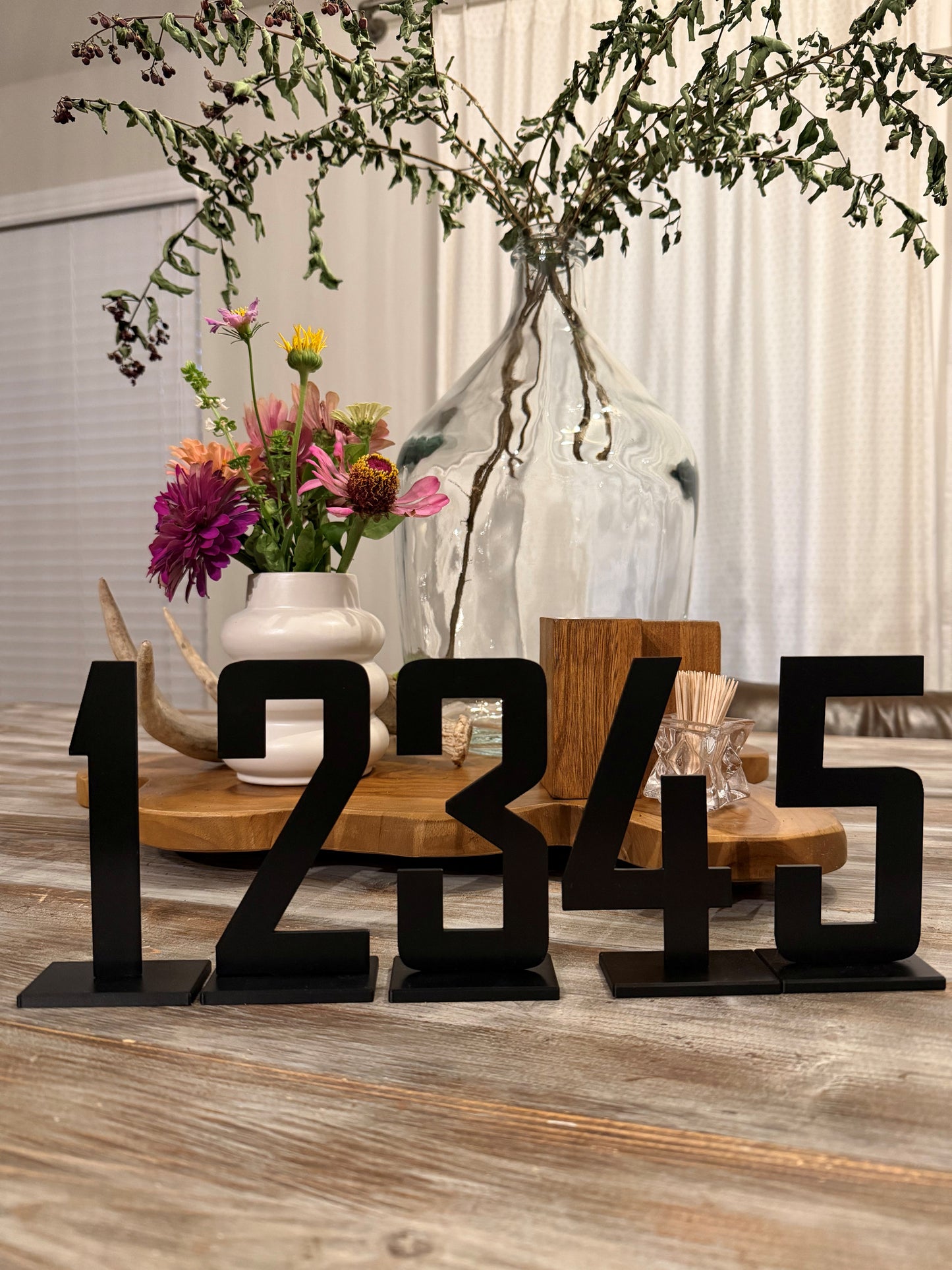 Modern Table Numbers (Black)