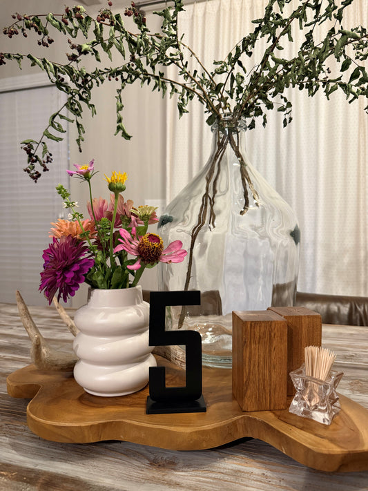 Modern Table Numbers (Black)