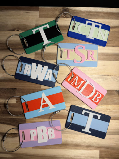 Custom Striped Bag Tags