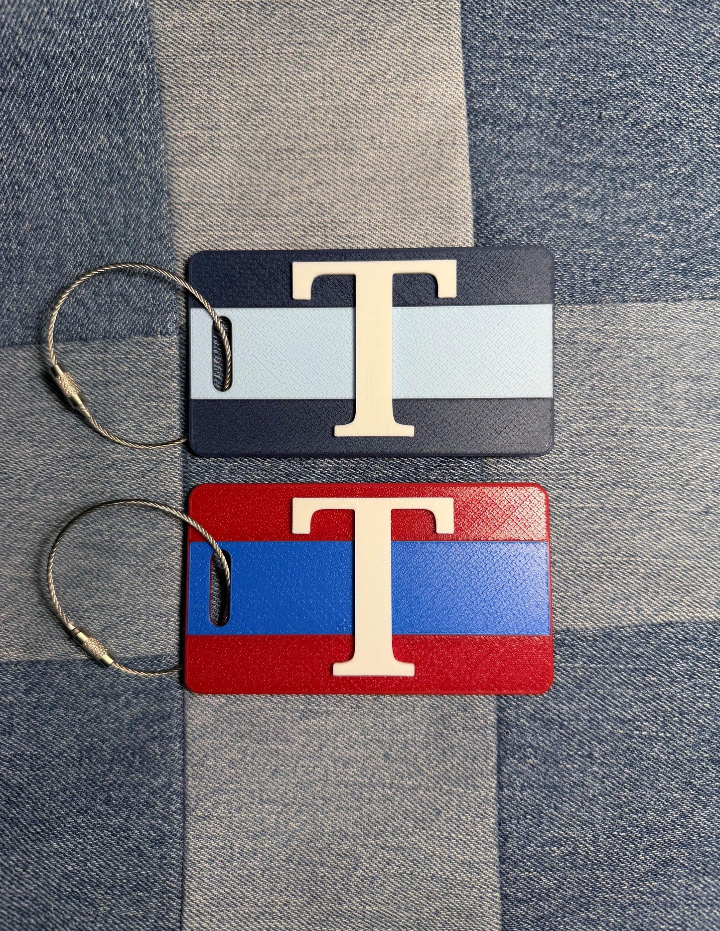Custom Striped Bag Tags