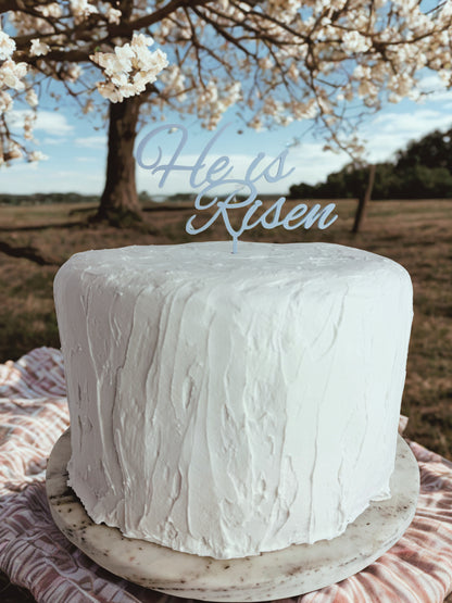 He is Risen Cake Topper